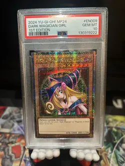 Yu-Gi-Oh Dark Magician Girl MP24-EN009 Quarter Century Rare 1st Edition PSA 10 - Image 1