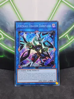 Yugioh Firewall Dragon Darkfluid CHIM-EN037 Secret Rare 1st Edition NM - Image 1