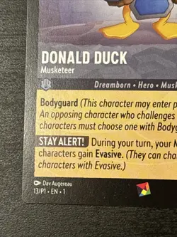 Disney Lorcana TCG Donald Duck Musketeer Spiel Essen Promo Card 13/P1 (#3) - Image 5