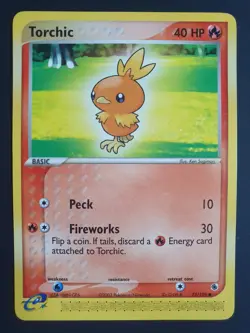 Torchic 73/109 - Ruby and Sapphire Set - Pokemon Ereader Card - Excellent - Image 1