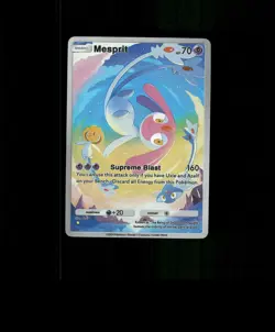 FAN-ART READ DESCRIPTION BELOWHOLO Mesprit Card Mesprit Pokemon Card p1 - Image 1