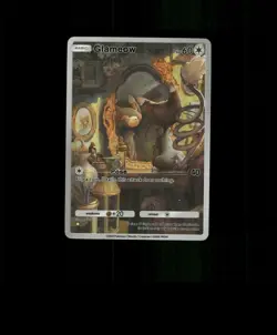 FAN-ART READ DESCRIPTION BELOW HOLO Glameow Card Glameow Pokemon Card p1 - Image 1