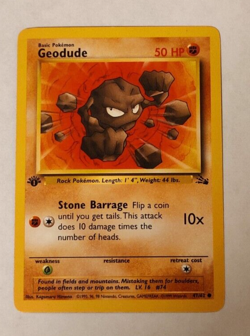 Lot Of 6 Near Mint 1st Edition Geodude 47/62 - Fossil Set - WOTC - Pokemon Cards - Image 1