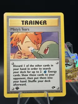 Misty's Tears - 118/132 - Pokemon Gym Challenge 1st Edition Card WOTC LP - Image 1