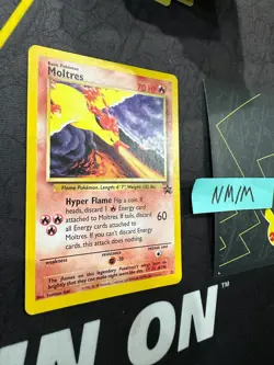 Pokemon Card Moltres Black Star Promo WOTC Vintage 21 007 💎NM💎 - Image 3