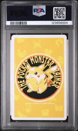 1998 POKEMON YELLOW VERSION PLAYING CARDS 8 OF SPADES #063 ABRA PSA 9 - Image 2