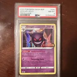 Gengar - Prerelease SWSH241 Sword & Shield Promo Stamped Cards Holo PSA 8 NMint - Image 1
