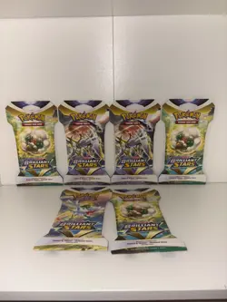Pokemon TCG: Sword & Shield-Brilliant Stars Sleeved Booster Pack (10 Cards) 820650809972 - Image 1