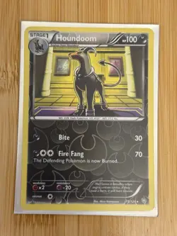 Pokemon TCG Houndoom Reverse Holo Rare Card 75/124 BW Dragons Exalted - Image 3