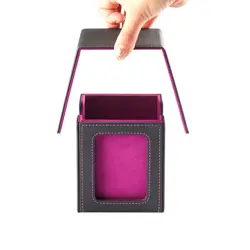 Leather Trading Deck Box Fits 100+ Double-Sleeved Cards W/ MTG Commander Display - Image 3