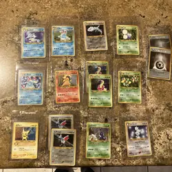 Pokemon TCG Vintage Japanese Neo Holo Lot Of 16 Cards - Image 1