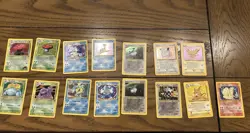 Lot Of 15 Holographic Base Set Pokemon Cards - Image 1