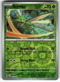 Scyther 123/165 SV: Scarlet & Violet 151 Reverse Holo NM Pokemon Card TCG - Image 1