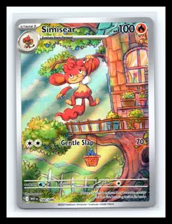 💥 Pokemon 2025 TCG Simisear Illustration Rare Holo Card White Flare SV 100/086 - Image 1