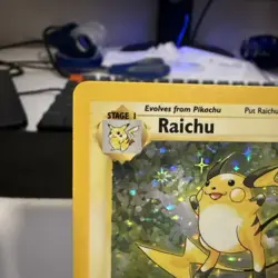 Pokemon TCG Raichu Base Set Holo Unlimited Rare Card 14/102 - Image 2
