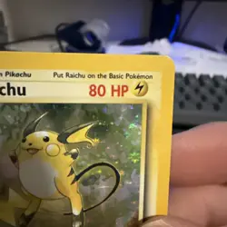 Pokemon TCG Raichu Base Set Holo Unlimited Rare Card 14/102 - Image 5