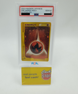 Fire Energy Holo PSA 10 McDonald's 2002 Japanese Pokemon Card Graded - Image 2