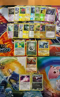 Vintage Pokemon Card Lot Holo Reverse Holo Fire Lucario Sudowoodo Delcatty - Image 1