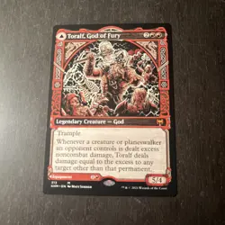 MTG STARTER COMMANDER DECK - Toralf, God Of Fury - Mono Red - $30 Value - Image 1