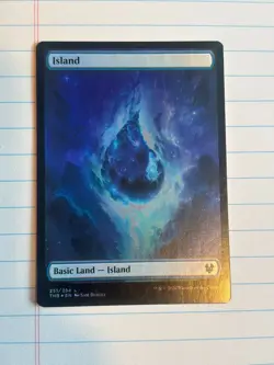 Island Theros Beyond Death FOIL Full Art Magic the Gathering - Image 1