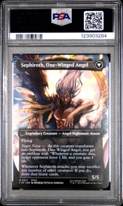 3284 Sephiroth Fabled One-Winged Angel 2025 MTG Final Fantasy #0317 Foil PSA 10 - Image 2