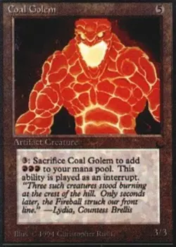 4x Coal Golem Heavy Play, English The Dark MTG Magic - Image 1