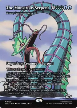 The Monstrous Serpent - Koma, Cosmos Serpent (Borderless), 51, TLE, Regular - Image 1