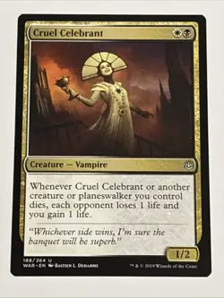 MTG War of the Spark Cruel Celebrant 188/264 NM - Image 1