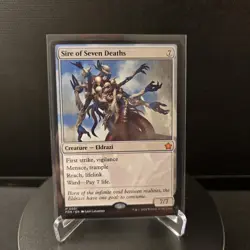 MTG Sire of Seven Deaths 1 Regular Mythic Foundations FDN - Image 1