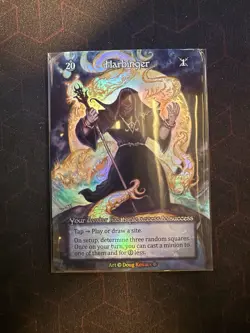 Sorcery contested realm Gothic Harbinger Avatar (Foil) In hand - Image 1