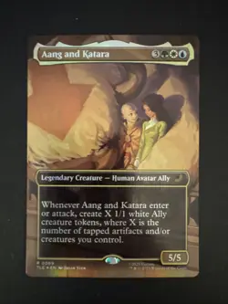Aang and Katara (Borderless) Avatar: The Last Airbender: Eternal-Legal Foil - Image 1