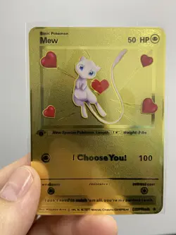 Mew Gold Metal Pokemon Card-Collectible Gift Display！ - Image 3