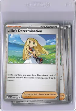 Pokemon TCG 4x Lillie’s Determination 119/132 Four Card Playset Mega Evolution - Image 2