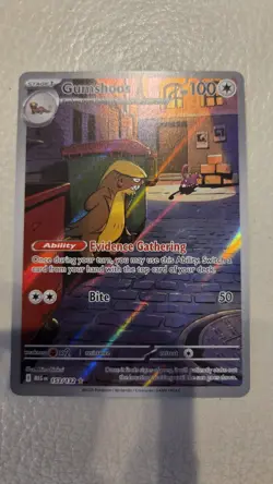 Gumshoos 153/132 Illustration Rare ME01: Mega Evolution Pokemon TCG NM +2 Poke!! - Image 1
