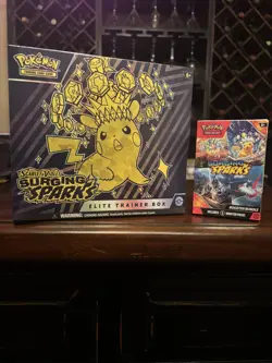 Pokemon Surging Sparks ETB Elite Trainer Box & Booster Bundle New Sealed - Image 1