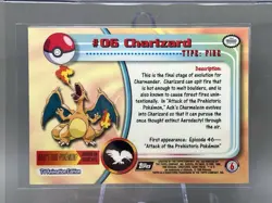 Vintage Topps Pokemon TV Animation Edition Charizard #06 ?NM??? - Image 2