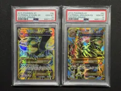 Pokemon TCG Ancient Origins Primal Groudon & Primal Kyogre EX PSA 10s SEQUENTIAL - Image 1