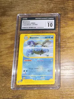 2002 Blastoise Pokemon Expedition 037/165 CGC 10 GEM MINT Regular Non Holo - Image 1