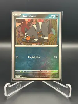 2025 Pokemon SV Prismatic Evolutions Master Ball Reverse Foil 062/131 Houndour - Image 1