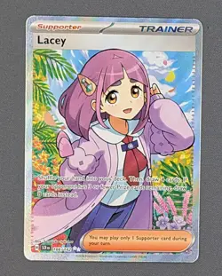 Pokemon Lacey - 166/142 - Full Art Ultra Rare NM-Mint Stellar Crown - Image 1