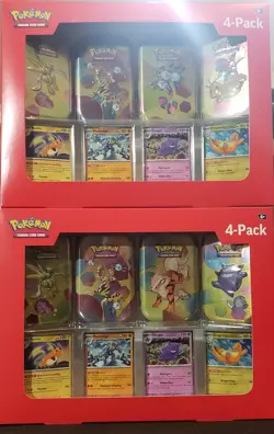 Pokemon TCG Scarlet & Violet 151 Mini Tin 4-Pack | Lot 2 • Sealed | Sam’s Club - Image 1
