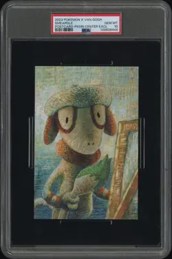 2023 POKEMON X VAN GOGH POSTCARD POKEMON CENTER EXCLUSIVE SMEARGLE PSA 10 - Image 1