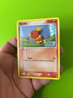 Torchic 65/100 EX Crystal Guardians Reverse Holo Stamped Pokemon Card LP+ - Image 3