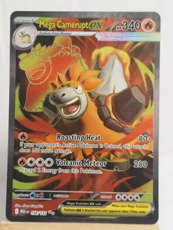 Pokemon TCG Ultra Rare Mega Camerupt Ex #156/132 Mega Evolution - Image 1