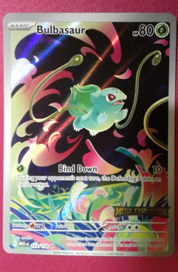 Pokemon TCG Mega Evolutions Stamped Bulbasaur 133/132 NM A - Image 1