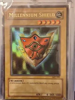 McDonald's Millennium Shield Promo MP1-001 Ultra Rare Yu-Gi-Oh Light Play LP - Image 2