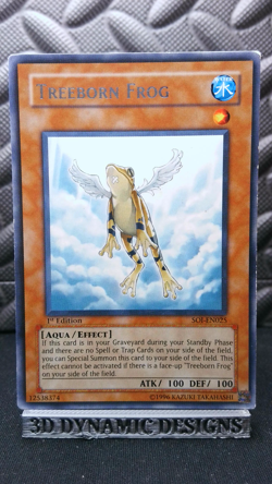 | Yugioh Treeborn Frog SOI-EN025 1st Edition Rare Shadow Of Infinity LP/MP ?? | - Image 1