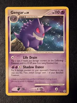 Gengar 27/130 - Rare (Diamond and Pearl) - Heavily Played Pokemon Card - Image 1