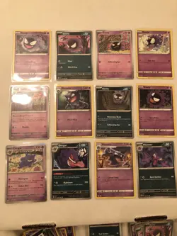 Lot Of 12 Gastly Haunter And Gengar Pokemon Cards - Image 1