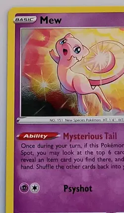 Pokemon TCG Celebrations Mew Holo Rare Card 011/025 NM Condition - Image 2